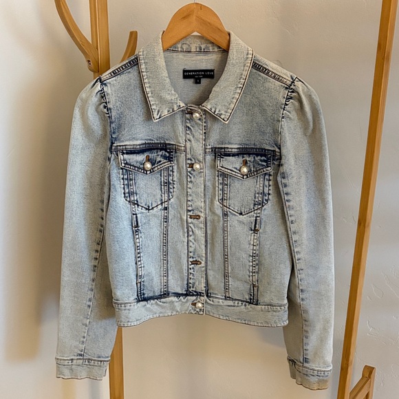 Generation Love Light Blue Denim Jacket, Small - Picture 2 of 6